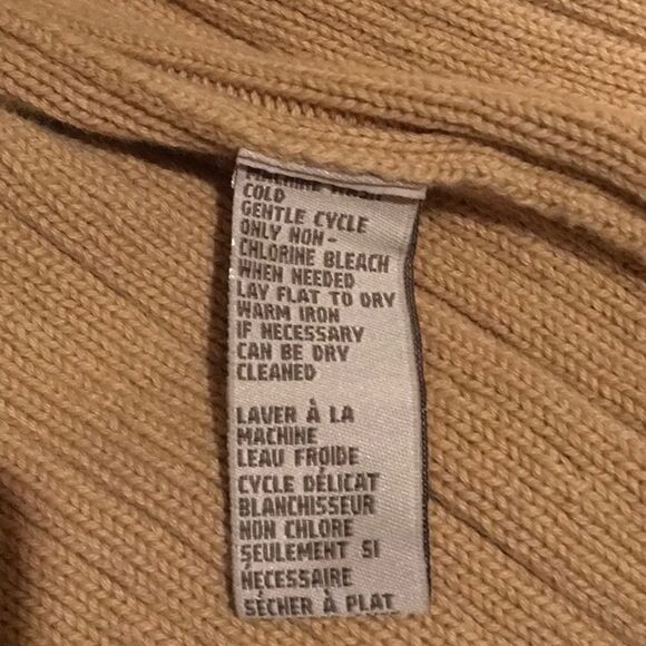 Hooded Chamois Colored Cardigan - Picture 6 of 7